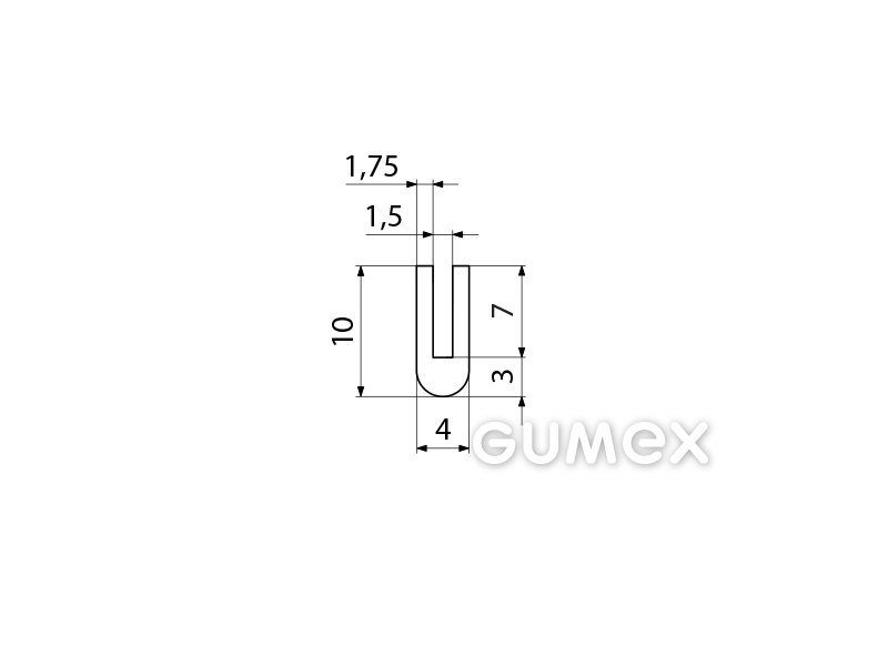 SILIKONPROFILE U-FORM